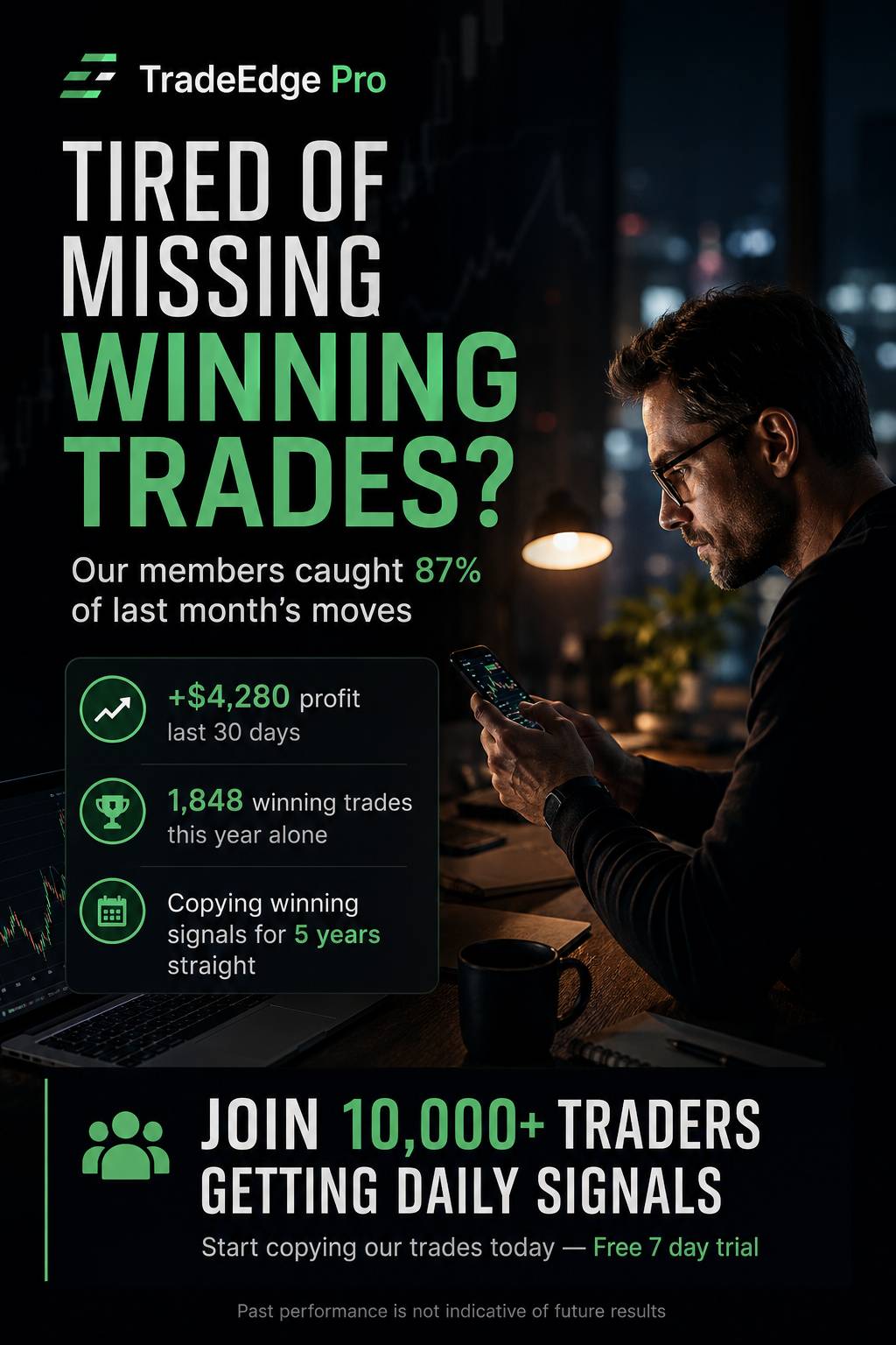 TradeEdge Pro signals ad creative